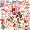 100PCS Christmas Stickers,Watercolor Christmas Vinyl Waterproof Stickers for Water Bottles Scrapbook Journal,Holidays Gifts view 1