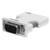 ciciglow to VGA Converter HDAdapter, Lossless Transmission, Quick Installation, Practical Design, ABS & Aluminum Alloy Materials, Supports 1080p Video Output Format, 3.5mmOutput (White) view 2