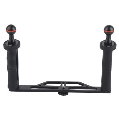 Acouto Dual Handheld Stabilizer Dual Handle Aluminium Tray Stabilizer Rig Diving Underwater Camera Housings Tray Underwater Camera Housing ElectronicsCamera & P
