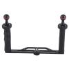Acouto Dual Handheld Stabilizer Dual Handle Aluminium Tray Stabilizer Rig Diving Underwater Camera Housings Tray Underwater Camera Housing ElectronicsCamera & P view 1