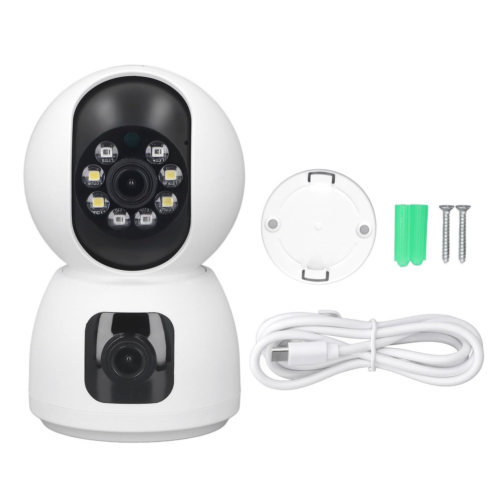 1080P HD Security Camera, Home Security Camera, 2MP Pixels with 360 Degree Pan Tilt Angle, Two Way Talk Night Indoor Camera for Monitoring
