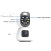 1080P HD Security Camera, Home Security Camera, 2MP Pixels with 360 Degree Pan Tilt Angle, Two Way Talk Night Indoor Camera for Monitoring view 3