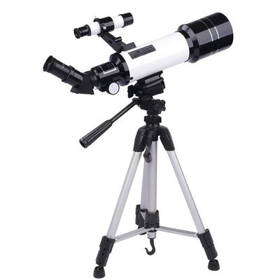 Bird Watching Portable Telescope for Beginners 70mm Aperture 400mm Refractor Telescopes with Smartphone Adapter Adjustable Tripod Telescope