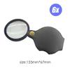 6X/8X/10X Mini Pocket Folding Magnifier Jewelry Magnifying Glass Eye Glass Loupe Glass Lens Portable Magnifier view 2