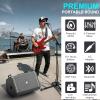 200W High-Power Karaoke Machine with 5-Channel Mixer, Premium Voice Amplifier/PA System, Portable Bluetooth Speakers with 2 Wireless Mics for Busking, Party, Outdoor, Classroom, Singing, Guitar Amp view 4