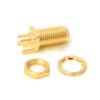 10pcs End for Launch PCB Mount Mount SMA Female Straight Connector Adapt Connector Pigtail Cable Plug Adapter Socket Coaxial Cord Solder Bulkhead Panel Press Electrical Outlet view 2