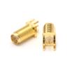 10pcs End for Launch PCB Mount Mount SMA Female Straight Connector Adapt Connector Pigtail Cable Plug Adapter Socket Coaxial Cord Solder Bulkhead Panel Press Electrical Outlet view 4