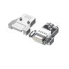 RS232 Serial Port Connector mi ni DB9 9Pin Male Female Plug Upgraded 485/422 All Adapter Industrial Grade(Female -Solid Pin-N) view 1