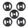 5Pcs Record Adapter, Record Player Accessories, Gramophone Adapter Centre for Phonographs and TV Sets, Black Plastic Adapter Material, and to Use view 1