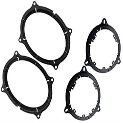 6x9 Front + 6" 6.5" 6.75" Inch Rear Car Stereo Radio Door Speaker Install Mount Adapter Bracket Plates -Made for Nissan: 2016-2023 Titan and 2022-2024 Frontier