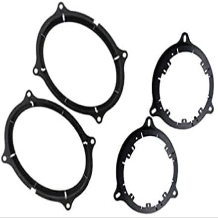 6x9 Front + 6" 6.5" 6.75" Inch Rear Car Stereo Radio Door Speaker Install Mount Adapter Bracket Plates -Made for Nissan: 2016-2023 Titan and 2022-2024 Frontier