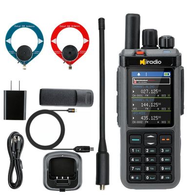 Hiradio Y23UV-98 10W Multiband Two-Way Radio with CB/SSB/HF, Cross-Band Repeater, 1024 CH & Donut Antenna Compatibility - High-Power Ham Radio for Amateur Communications & Outdoor Adventures