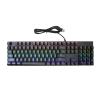 104 Keys Mechanical Keyboard with Blue, RGB Gaming Keyboard, 28 Backlight Modes Dual Color Injection Keycaps, Wired Keyboard for, OS X, PC, Laptop view 1
