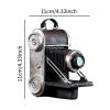 Baoblaze Resin Camera Statue Ornament and Ornate Photo Frame Decorative Model for Cabinets Bar Family Friends Office Bedroom Tabletop Display Holder Stand Gift view 3