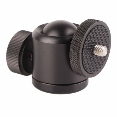Camera Tripod Head, 360 Degree Rotating Panoramic Head with 14/ Inch Hot Shoe, Aluminum Alloy DSLR Camera Mount Head for DSLR Cameras, Camcorders, Stands, Tripods, Monopods