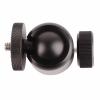 Camera Tripod Head, 360 Degree Rotating Panoramic Head with 14/ Inch Hot Shoe, Aluminum Alloy DSLR Camera Mount Head for DSLR Cameras, Camcorders, Stands, Tripods, Monopods view 2