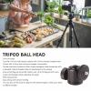 Camera Tripod Head, 360 Degree Rotating Panoramic Head with 14/ Inch Hot Shoe, Aluminum Alloy DSLR Camera Mount Head for DSLR Cameras, Camcorders, Stands, Tripods, Monopods view 4