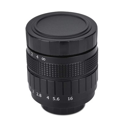 Tbest 35mm TV Camera Lens Premium Metal Coated Wide Aperture f1.7 Fixed Manual Focus C Mount Compatible for Mirrorless Cameras Macro Photography Black 4.3x5.5cm