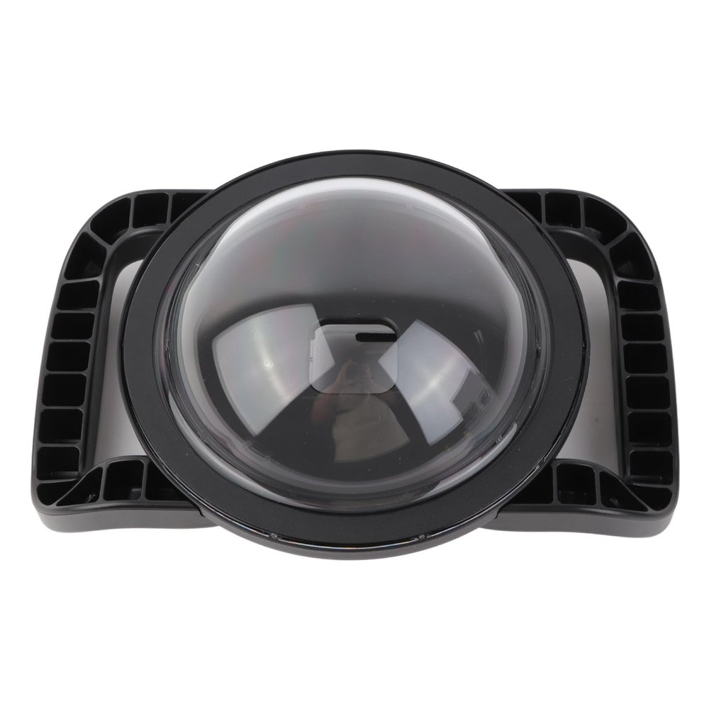 Tbest Shoot Underwater Dome Dual Handheld Port Camera Diving Case Acrylic Aluminum Alloy Housing for 9 Action Surfing