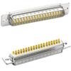 10Pc Gold DB9 DB15 DB25 DB26 DB37 Connector VGA Serial Port Adapter Male Female Plug Socket 2row 3rows Pin Wiring Type(10pcs Male DB37) view 1