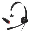 H390 RJ9 Telephone Headset, Noise Cancelling Unilateral Corded Business Headphone with Mic, Clear Sound for Landline Customer Service, Headset for Call Center Telemarketing view 2