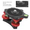 ciciglow Tripod Head Leveling Base Camera Leveler, LP64 Tripod Leveler Base Wheel Head, 3/8 Thread, +5 Precise Angle Adjustment for Macro Panoramic Photography view 4