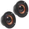 2-Pack 2-Inch 4 Ohm 5W Speakers, 63mm Audio Round Bass Speakers, DIY Home Amplifier Subwoofers, Coaxial Connector, No Power, Paper Body, Portable and Audio Interface view 2