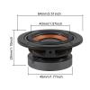 2-Pack 2-Inch 4 Ohm 5W Speakers, 63mm Audio Round Bass Speakers, DIY Home Amplifier Subwoofers, Coaxial Connector, No Power, Paper Body, Portable and Audio Interface view 3