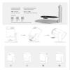 Compatible for Salange Projector Stand Mount Desktop Holder Adjustable Projector Bracket,Compatible for XGIMI Halo H6 view 3