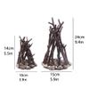 Gilubfckin Campfire Night Light with Touch Switch, Fake Campfire with Flame Sound, Wooden LED Dimmable Lamp, Rechargeable Table Lamp for Bedroom, Office and Bar view 2