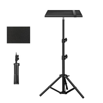 Adjustable Universal Projector Tray Stand Desktop Laptop Holder Telescopic Live Broadcast Tripod Camera(Tray 34x24)