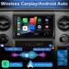 Car Stereo Radio for Nissan Navara 2007-2015 D40 with Carplay/Android Auto, 7 Inch IPS Touch Screen Android 13 Car Radio IPS Touchscreen Support GPS Bluetooth FM SWC view 2