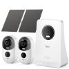 TIEJUS Solar Security Cameras Outdoor Wireless, 2K Home Security Camera System, Offline TV Viewing, No Subscription Needed, 4MP Color Night Vision, 32GB Local Storage, Easy Setup, 2.4/5GHz WiFi view 1