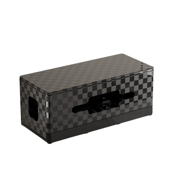 12.5x5.7x5.3in Cable Management Box Cable Organizer Box and Power Strip Box Hide Desk Cord and Floor Cables to Cover and Hide & Power Strips & Cords