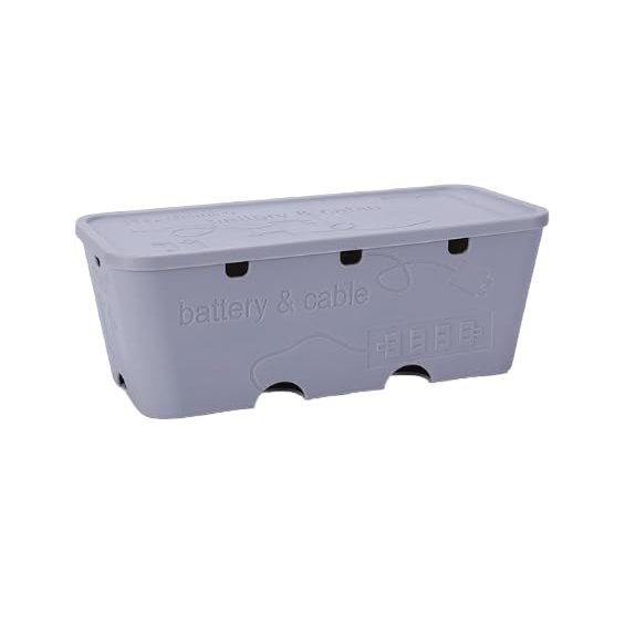 11.8x5.1x4.3in Cable Management Box Cable Organizer Box and Power Strip Box Hide Desk Cord and Floor Cables to Cover and Hide & Power Strips & Cords