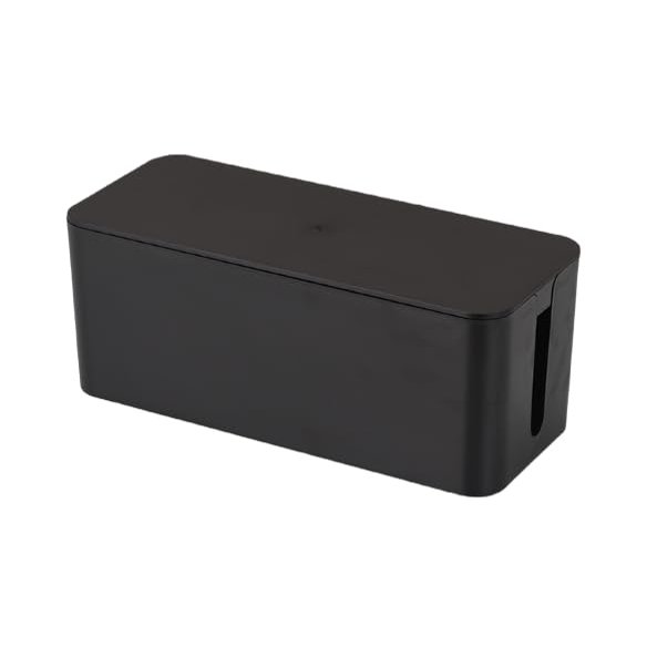 12.5x5.35x4.72in Cable Management Box Cable Organizer Box and Power Strip Box Hide Desk Cord and Floor Cables to Cover and Hide & Power Strips & Cords