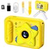 Kids Camera Waterproof - Underwater Camera for Kids, HD Digital Camera for Toddler with 1080P Video Recording, Ideal Christmas Birthday Gifts for Boys Girls Age 3-12 with 32GB Card (Yellow) view 1