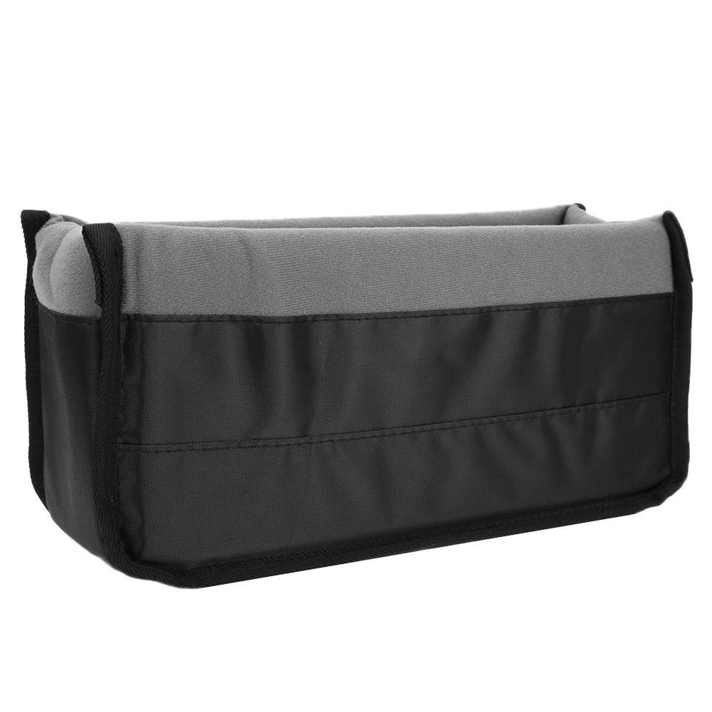 Beufee Camera Insert Bag, Universal Camera Lens Insert Bag Padded Partition Case Pouchlens Cases for Backpack (Gray)