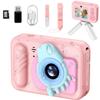 Kids Camera Waterproof - Underwater Camera for Kids, HD Digital Camera for Toddler with 1080P Video Recording, Ideal Christmas Birthday Gifts for Boys Girls Age 3-12 with 32GB Card (Light Pink) view 1