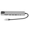 8 in 1 Hub USB C Docking Station, 87W 4K HD Resolution Fast Charging, 5Gbps Data Transfer with 2 USB Ports, SD TF Card Reader, RJ45 Ethernet Port for Home Laptop view 1