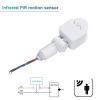 2PCS PIR Motion Sensor Switch 180 Sensing Angle 5-11M Induction Distance Infrared Wall-Mounted Detector for Garages view 3
