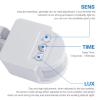 2PCS PIR Motion Sensor Switch 180 Sensing Angle 5-11M Induction Distance Infrared Wall-Mounted Detector for Garages view 4