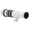 500mm F6.3 Fixed Focus Telephoto Lens, Alloy Optical Glass, with T2 EOSM Adapter Ring for M Mount Mirrorless Camera - High Contrast Multi - Coating, Manual Focus with Tripod Moun (White) view 3