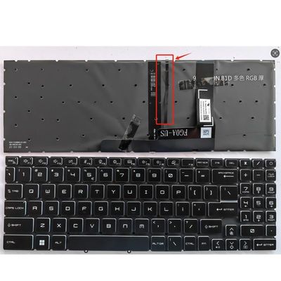 for MSI Z16 GP76 GL66 GS77 for Katana 66 76 GF66 11UD GF76 GP68 1582 MS-17L1 17H3 MS-1581 Laptop Keyboard(Fine line RGB US)