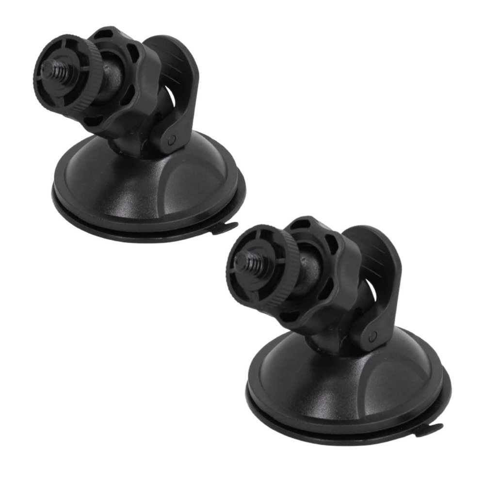 2PCS Dash Cam Suction Cup Mount, Suction Cup Camera Mount 1/4in Screw Windshield Holder Adapter for Dv GPS