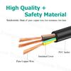 8.2ft 3 Prong Power Cord for Dell Monitor SE2425HM S2725HS S2425HS SE2725HM S2725QC S2725QS S2725DS S3225QS S3425DW AC C13 Cable view 3