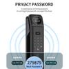 Mabtck 3D Face Recognition Smart Door Lock: HD Camera Video Intercom, Palm Vein Scanner, Keyless Fingerprint Mortise Lock, Digital Keypad, Alexa, Tuya APP, IP65 Waterproof, for Front Door view 3