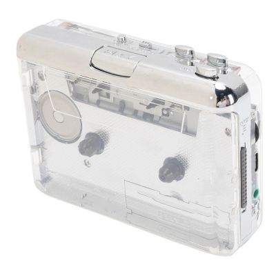 Zopsc Portable Cassette Player, Cassette to MP3 Converter with USB C and Software, Auto Rewind, Stereo Sound, Dual Power, for Tape Conversion Outdoor Music Enjoyment