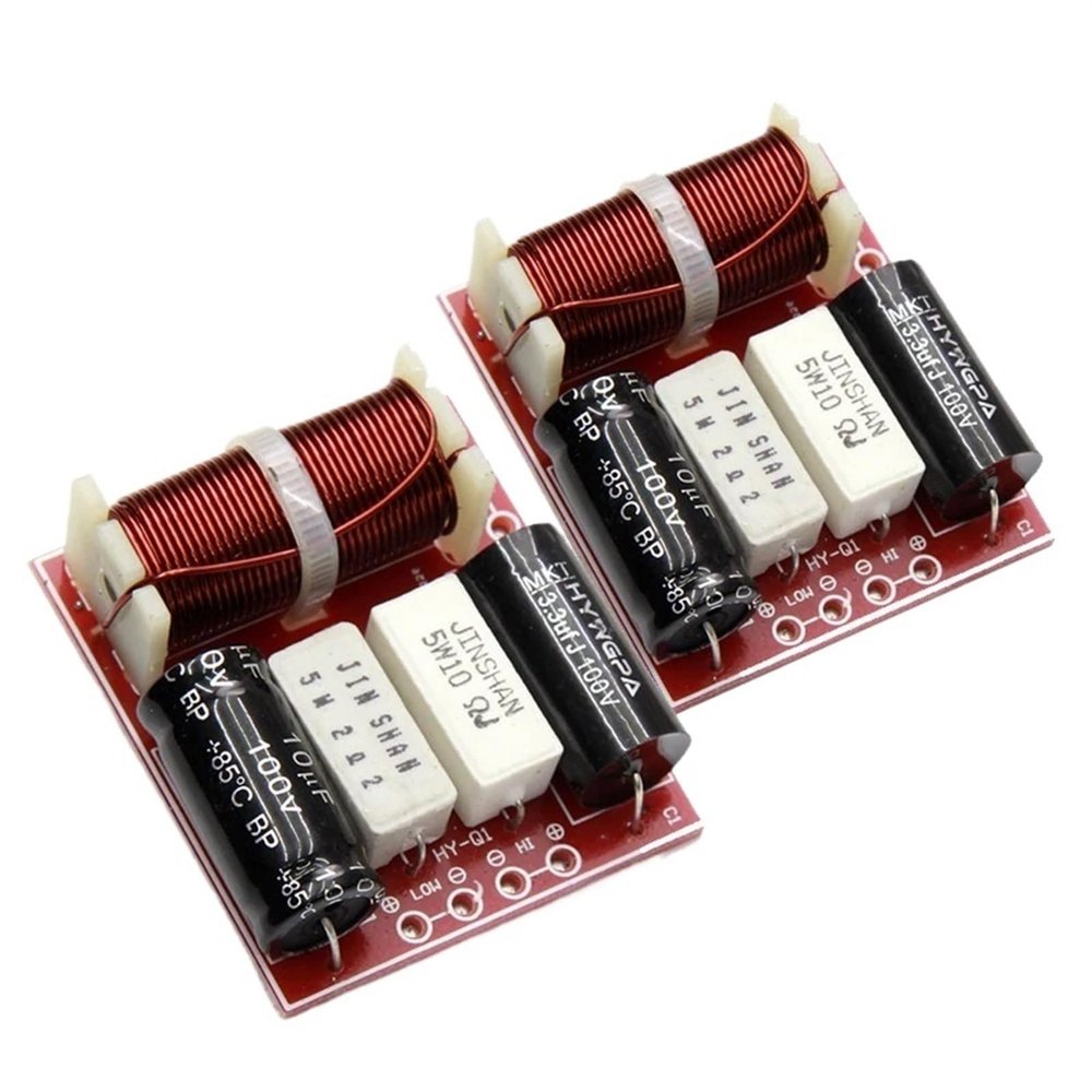 2PCS 2 Way 80W Speaker Treble 3200Hz Bass Frequency Divider Circuits 2-Unit MTK Home Theater HiFi Stereo Audio Crossover Filters