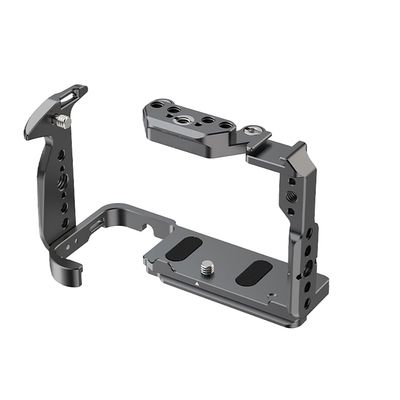 BGNing Camera Cage with 1/4", 3/8" Thread Locating Hole Built-in Magnetic Wrench Compatible with FX2 Camera (Gray)